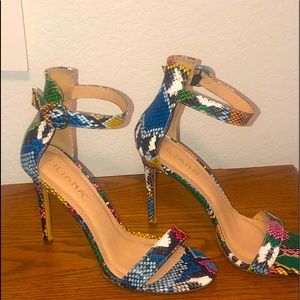 Multi-colored heels